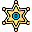 insignia del sheriff icon