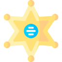 insignia del sheriff icon