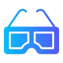 gafas 3d icon