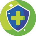 Cruz verde icon