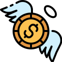 dinero volador icon