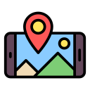 teléfono gps icon