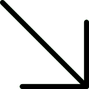 flecha diagonal 