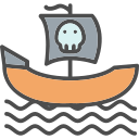 barco pirata icon