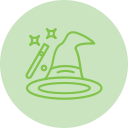 sombrero de mago icon