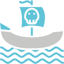 barco pirata icon