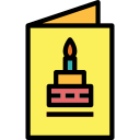 verjaardagskaart icoon