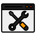 web maintenance icon