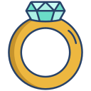 anillo de diamantes icon