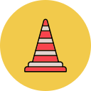 cono de tráfico icon