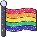 Bandera arcoiris icon