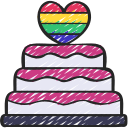 pastel de boda icon