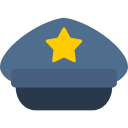 sombrero de policía icon