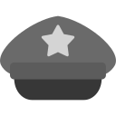 sombrero de policía icon