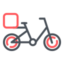 bicicleta de reparto icon