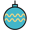 pelota de navidad icon