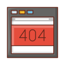 foutmelding 404 icoon