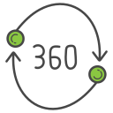 360 grados icon