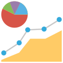 gráfico de área icon