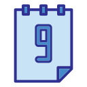 fecha del calendario icon