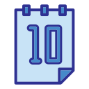 fecha del calendario icon