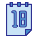 fecha del calendario icon