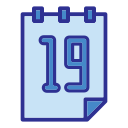 fecha del calendario icon