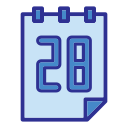 fecha del calendario icon