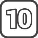 numero 10 icon