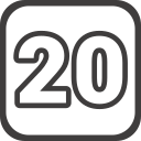 número 20 icon