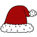 sombrero de santa icon