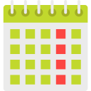 calendario de pared icon