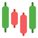 gráfico de velas icon