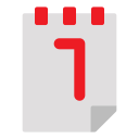 fecha del calendario icon