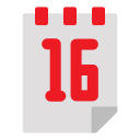 fecha del calendario icon