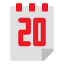 fecha del calendario icon