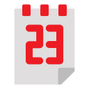 fecha del calendario icon