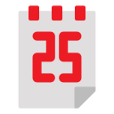 fecha del calendario icon