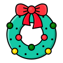 corona de navidad icon