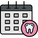 Calendario dental icon