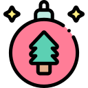 pelota de navidad icon