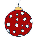 pelota de navidad icon