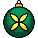 pelota de navidad icon