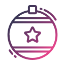 pelota de navidad icon