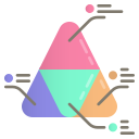 gráfico piramidal icon