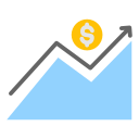 Ganancia financiera icon