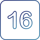 número 16 icon