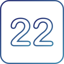 número 22 icon