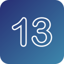 número 13 icon