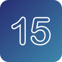 número 15 icon